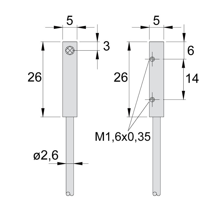 SICF1-Q8803P-O3U2 габариты